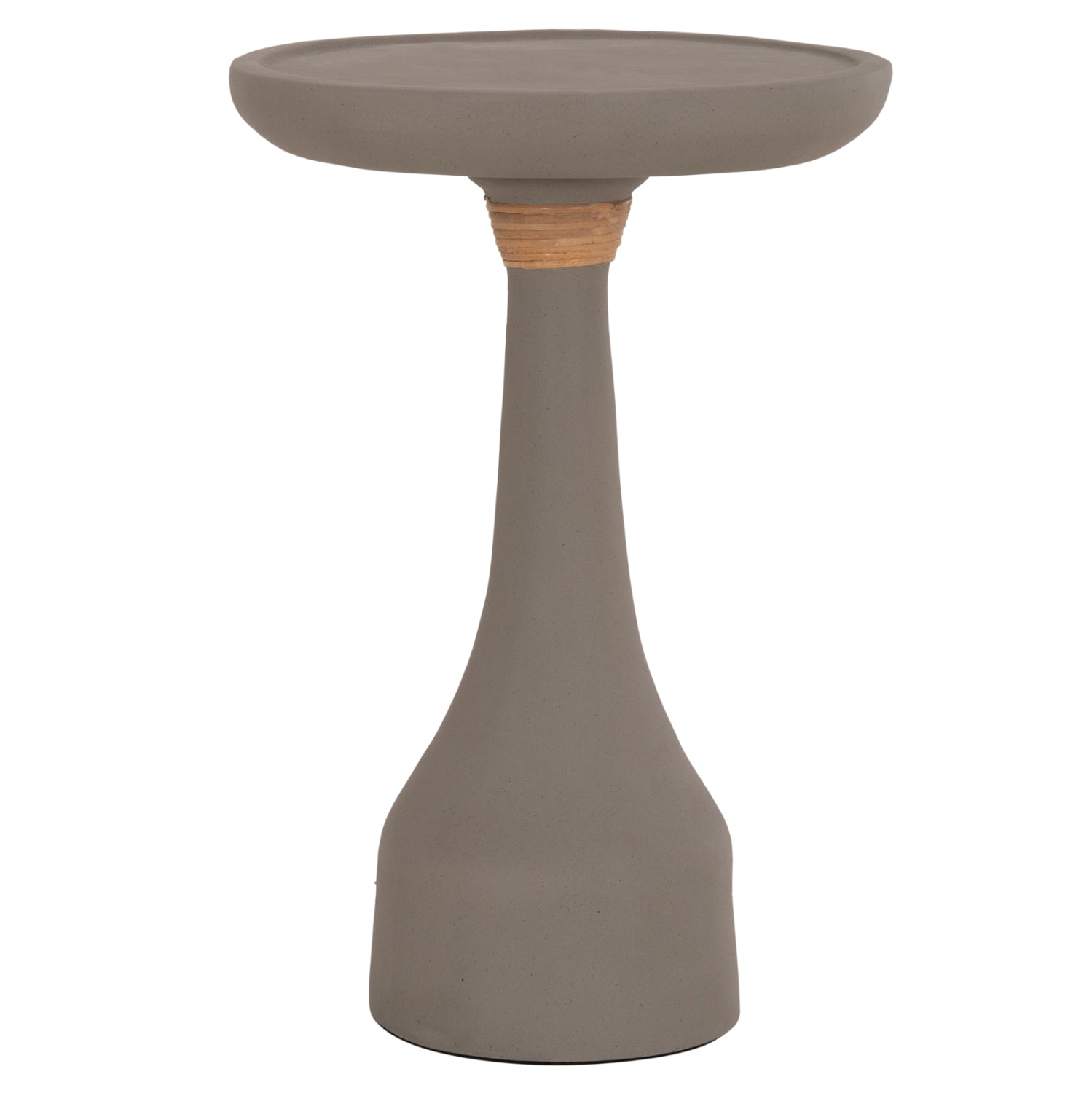 LAMP TABLE ROUND TORG HM18170.03 FIBER CEMENT GREY Φ41x62Hcm.
