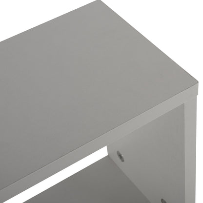 SIDE TABLE HM8956.13 WITH STORAGE SPACES AMABELLA MELAMINE WHITE 45x17x52Hcm.