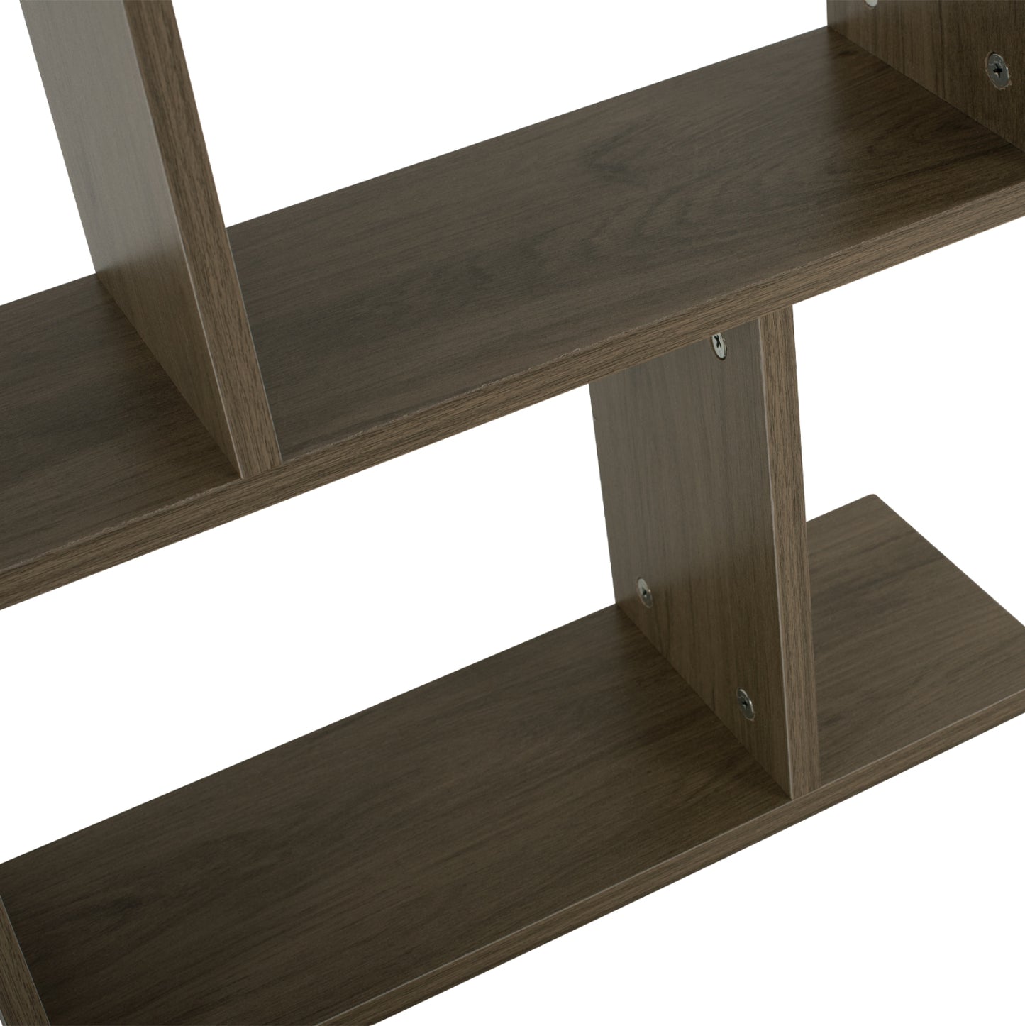 SIDE TABLE WITH STORAGE SPACES HM8881.12 MELAMINE IN OLIVE GREY COLOR 50x17x56Hcm.