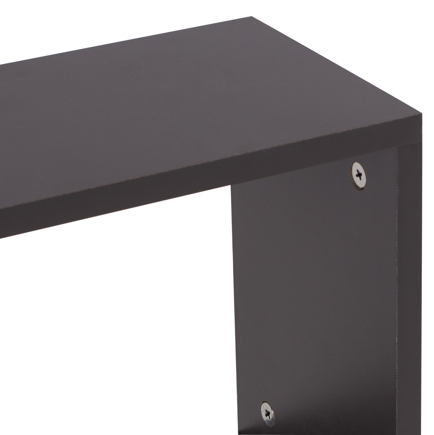 SIDE TABLE AMEER WITH STORAGE SPACES HM8881.20 MELAMINE IN GREY COLOR 50x17x56Hcm.