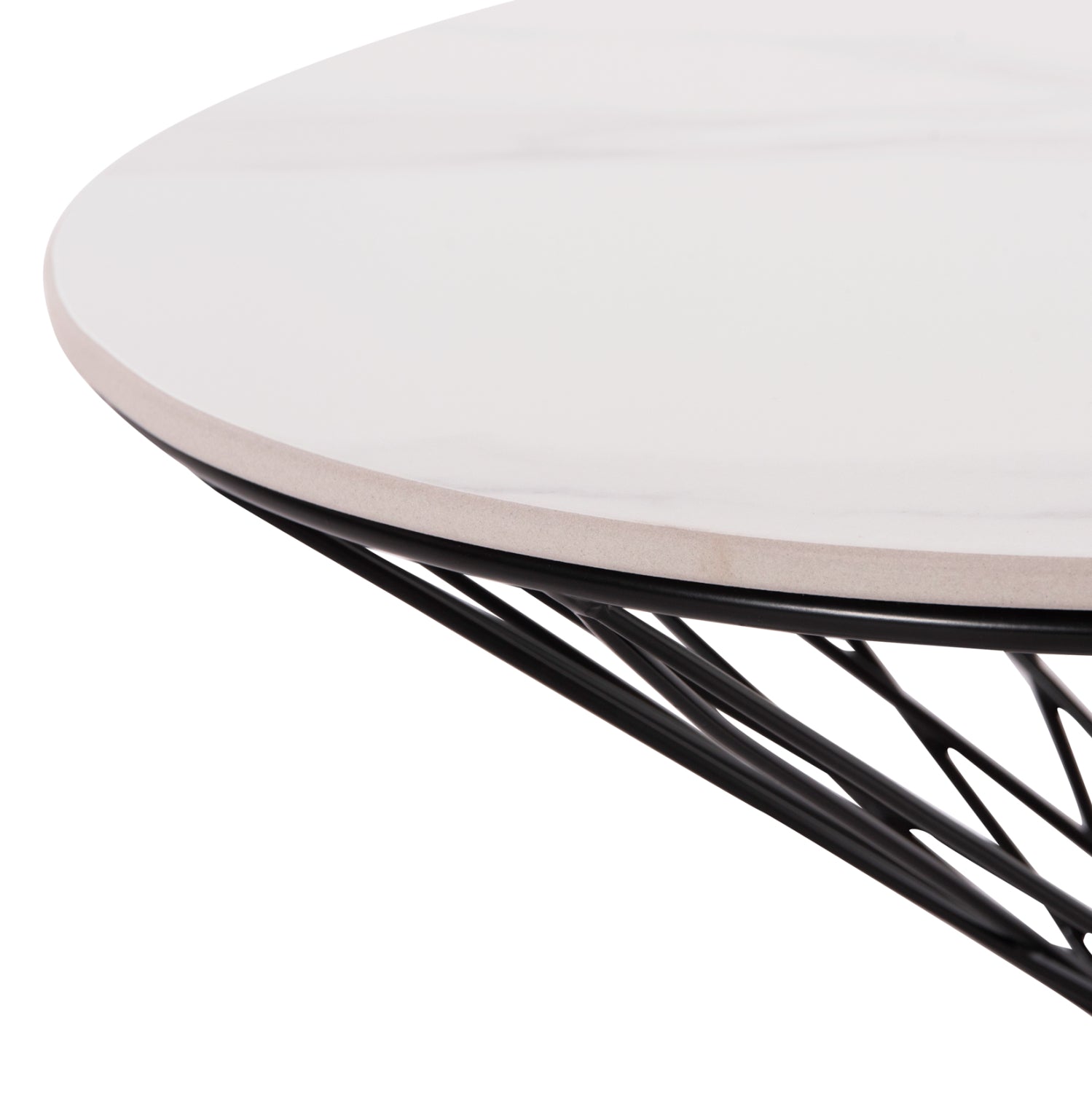 SIDE TABLE GRESAM HM18039.01 CERAMIC TOP-METAL BASE Φ50x44Hcm.