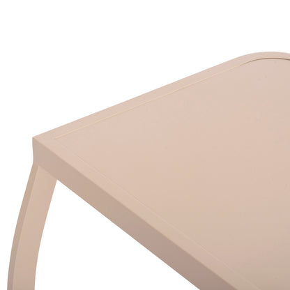 SUNBED SIDE TABLE RICKON HM6324.04 ALUMINUM IN CHAMPAGNE COLOR 45x48x49,5Hcm.