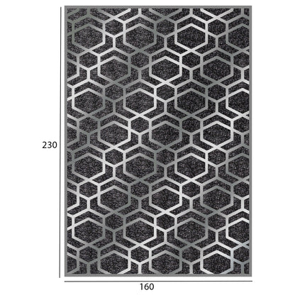 JOSIANE HM7675.31 160X230cm, grey-silver with fringes