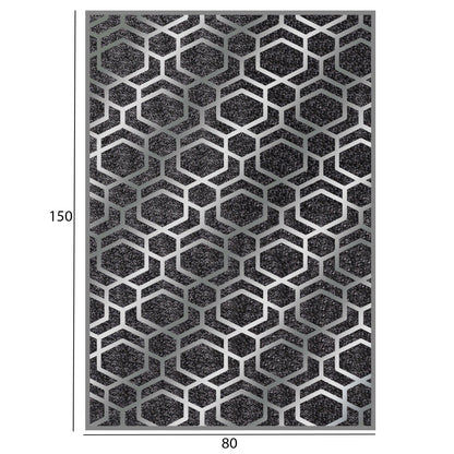 HM7676.31 80X150cm, JOSIANE carpet, grey-silver, fringes
