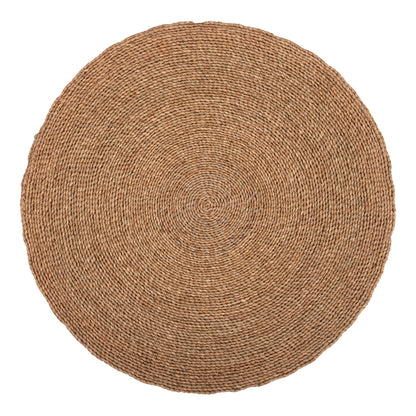 ROUND RUG CRATER HM7847 MENDONG GRASS IN NATURAL COLOR Φ100cm.