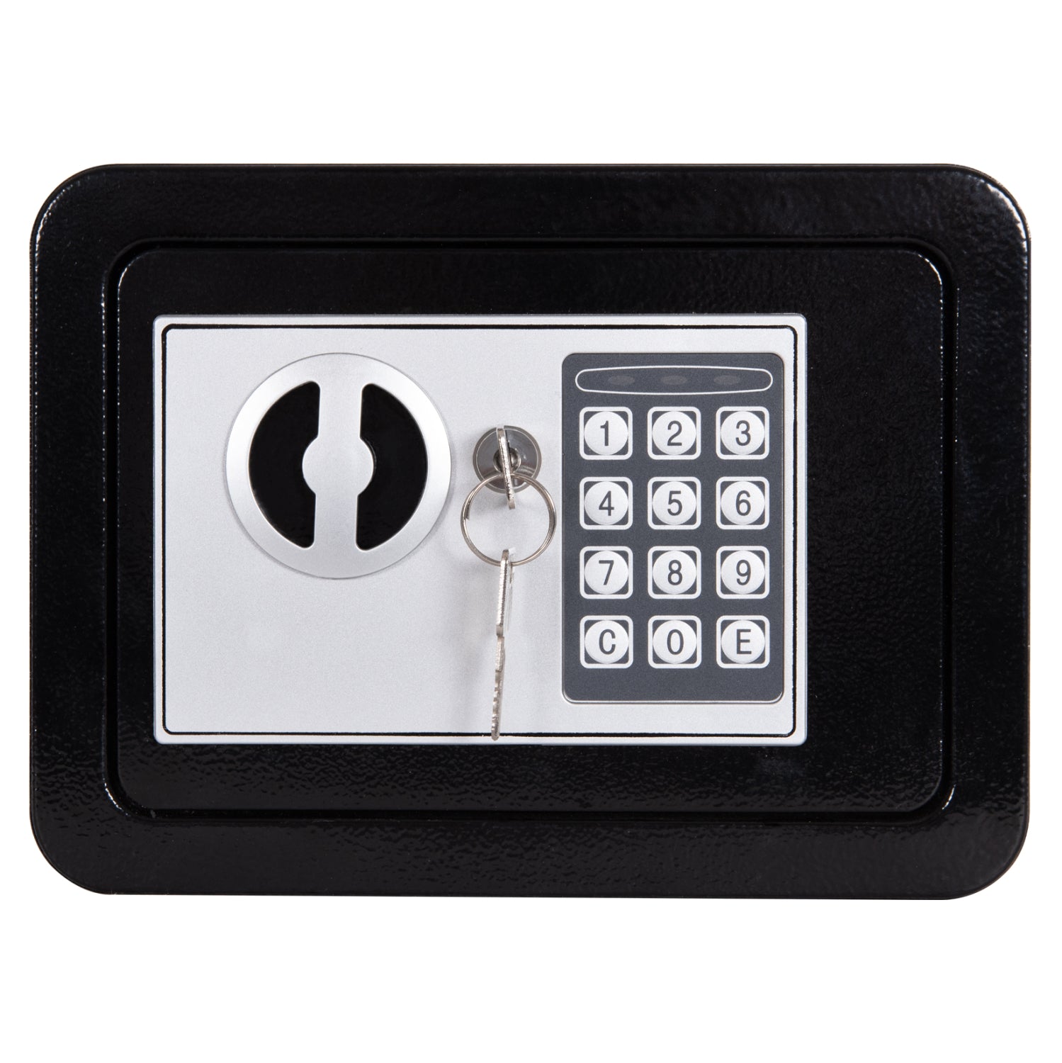 SAFE MINI (STRONGBOX) WITH KEY LOCK AND NUMBER COMBINATION TALIS HM6640 STEEL IN BLACK 23x17x17Hcm.