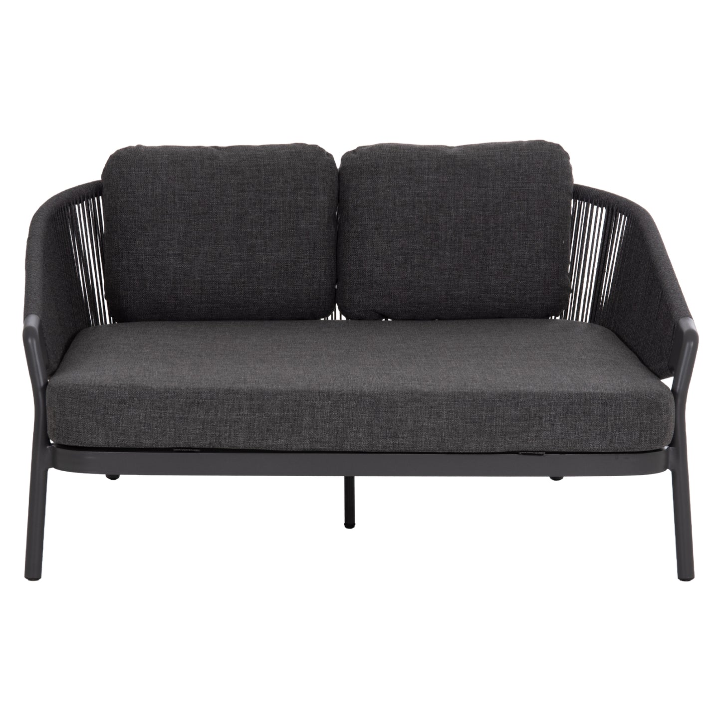 DAYBED SERIES XANTION HM6474.01 DARK GREY ALUMINUM-ROPE-OLEFIN FABRIC 157x147x88Hcm.