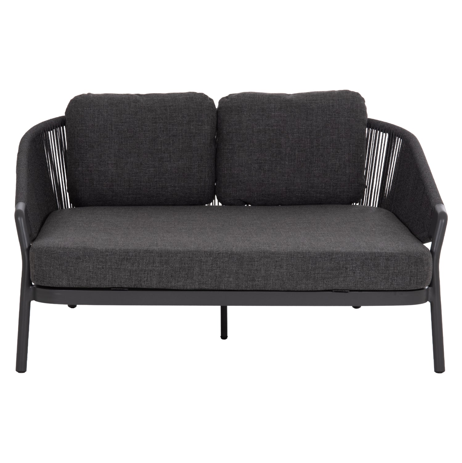 DAYBED SERIES XANTION HM6474.01 DARK GREY ALUMINUM-ROPE-OLEFIN FABRIC 157x147x88Hcm.