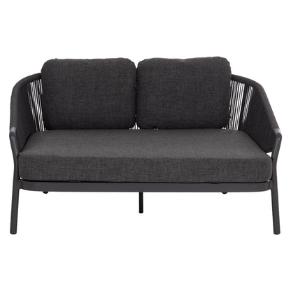 DAYBED SERIES XANTION HM6474.01 DARK GREY ALUMINUM-ROPE-OLEFIN FABRIC 157x147x88Hcm.