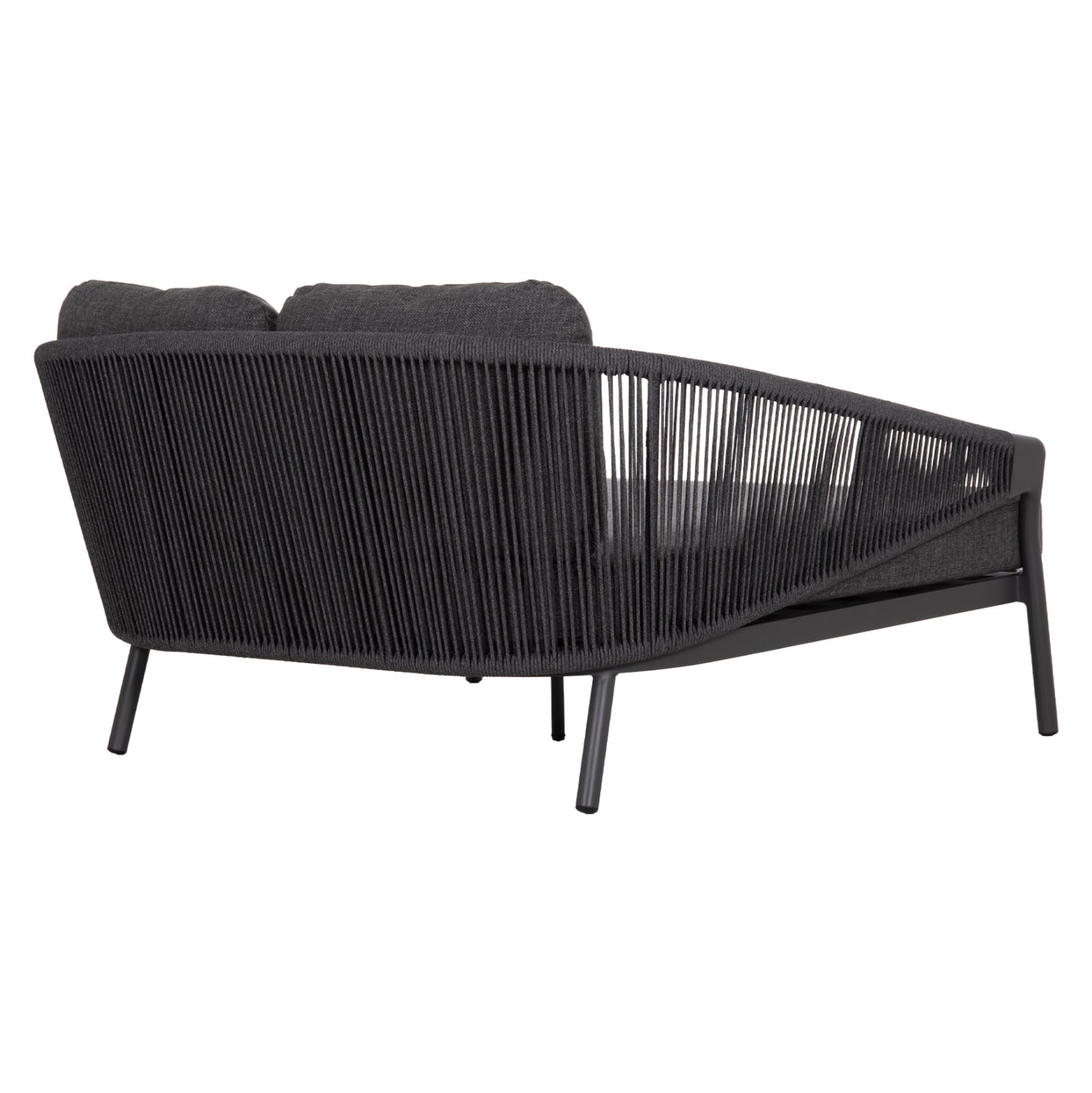 DAYBED SERIES XANTION HM6474.01 DARK GREY ALUMINUM-ROPE-OLEFIN FABRIC 157x147x88Hcm.