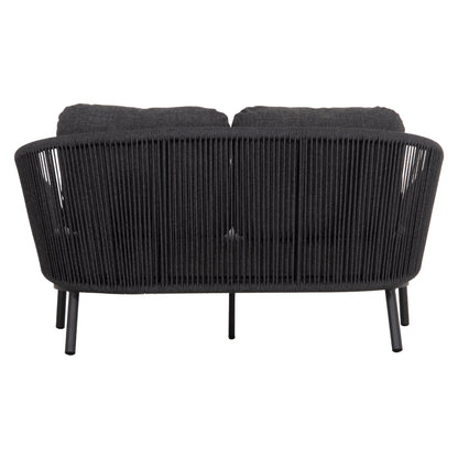 DAYBED SERIES XANTION HM6474.01 DARK GREY ALUMINUM-ROPE-OLEFIN FABRIC 157x147x88Hcm.