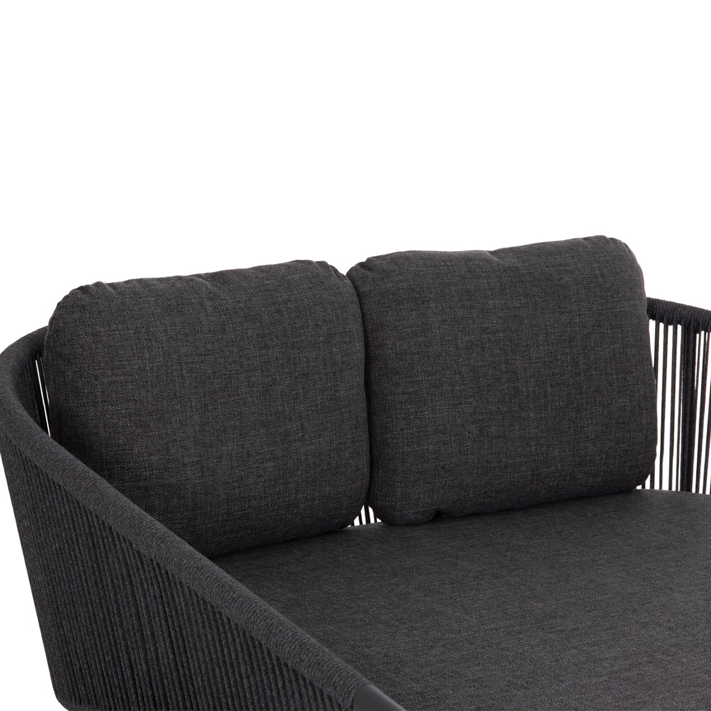 DAYBED SERIES XANTION HM6474.01 DARK GREY ALUMINUM-ROPE-OLEFIN FABRIC 157x147x88Hcm.
