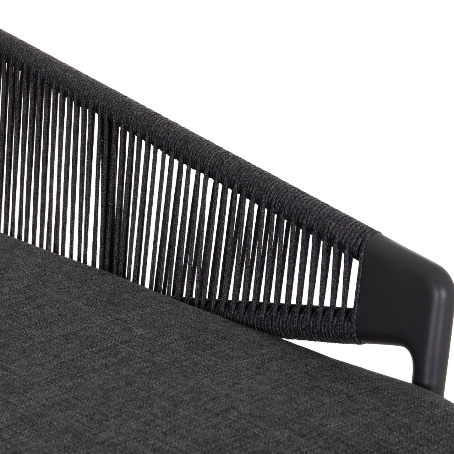 DAYBED SERIES XANTION HM6474.01 DARK GREY ALUMINUM-ROPE-OLEFIN FABRIC 157x147x88Hcm.