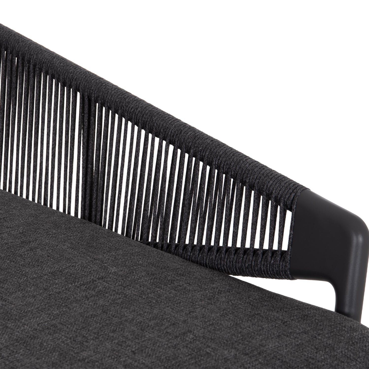 DAYBED SERIES XANTION HM6474.01 DARK GREY ALUMINUM-ROPE-OLEFIN FABRIC 157x147x88Hcm.