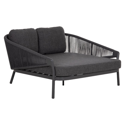 DAYBED SERIES XANTION HM6474.01 DARK GREY ALUMINUM-ROPE-OLEFIN FABRIC 157x147x88Hcm.