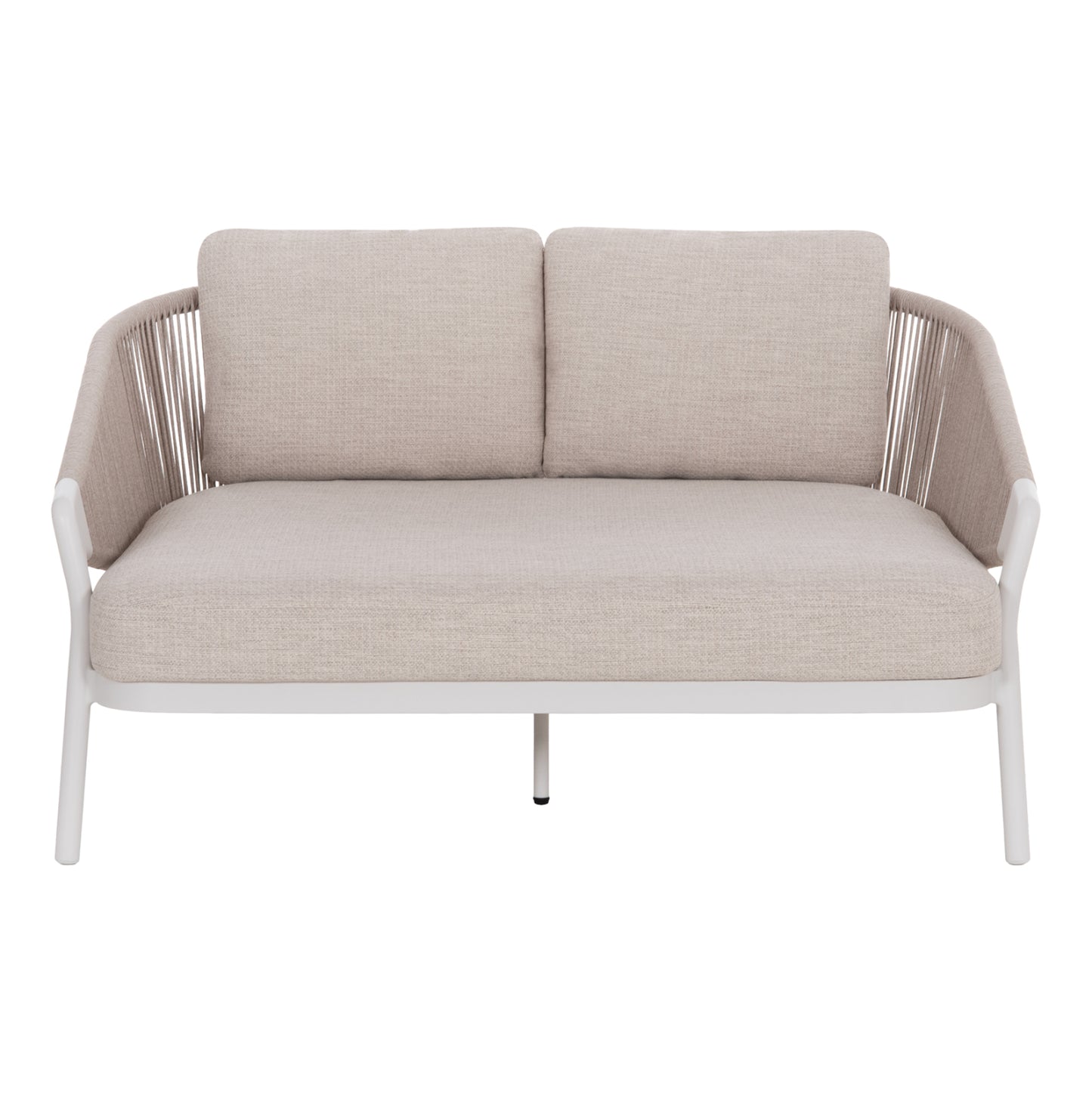 DAYBED SERIES XANTION HM6474.02 WHITE ALUMINUM-ROPE-OLEFIN FABRIC 157x147x88Hcm.