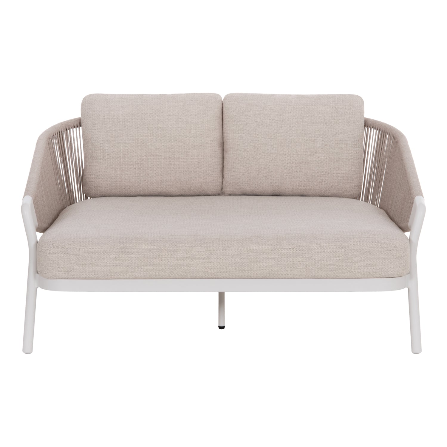DAYBED SERIES XANTION HM6474.02 WHITE ALUMINUM-ROPE-OLEFIN FABRIC 157x147x88Hcm.