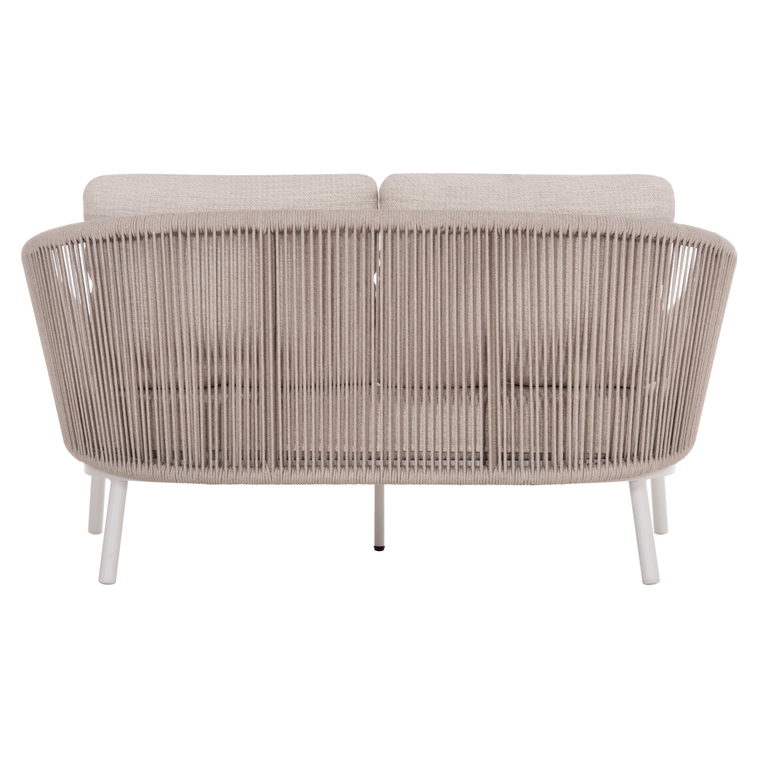 DAYBED SERIES XANTION HM6474.02 WHITE ALUMINUM-ROPE-OLEFIN FABRIC 157x147x88Hcm.