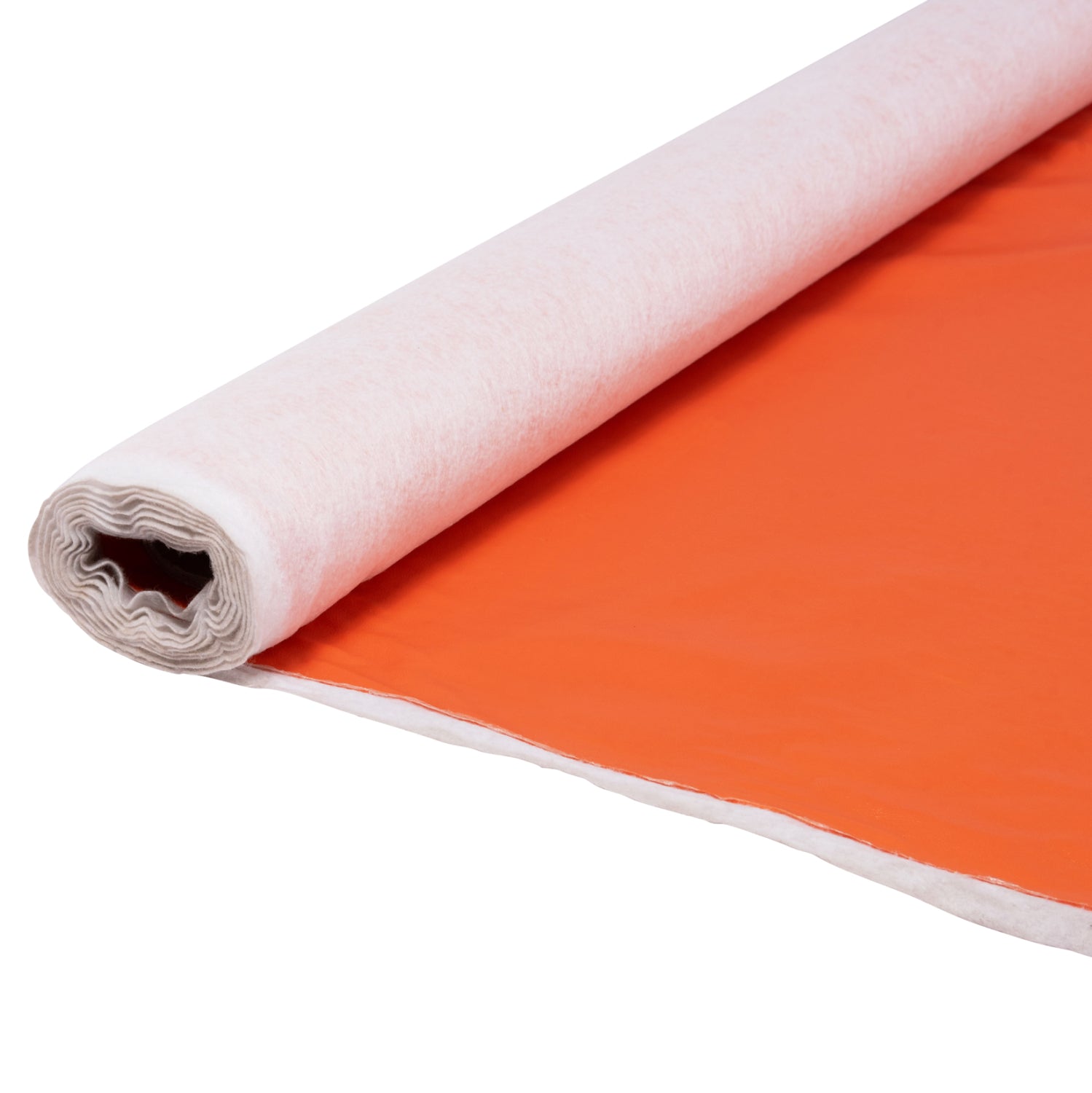 PU LEATHER IN ORANGE COLOR HM18332.06 147cm. WIDTH