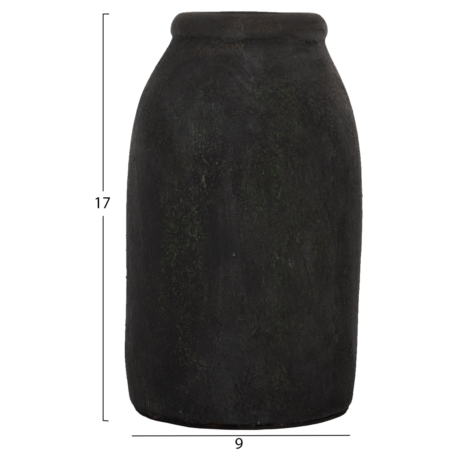 DECOR VASES 3PCS HM7711 TERRACOTTA FOSSIL GREY