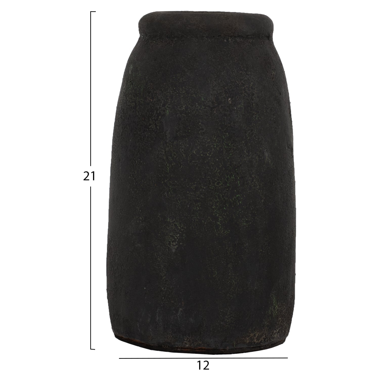 DECOR VASES 3PCS HM7711 TERRACOTTA FOSSIL GREY