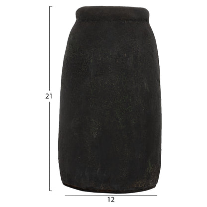 DECOR VASES 3PCS HM7711 TERRACOTTA FOSSIL GREY
