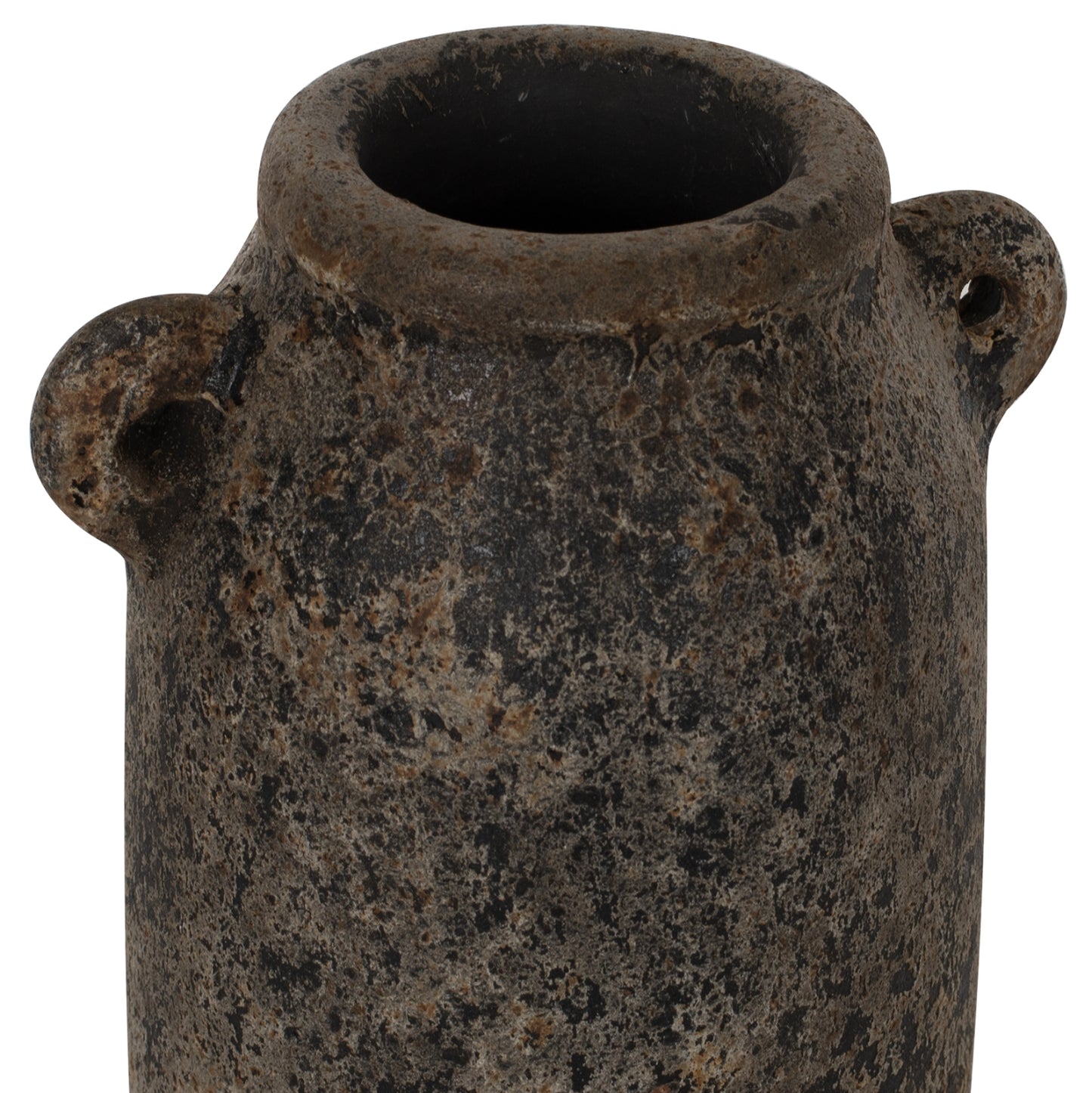DECOR VASES 3PCS HM7710 ANTIQUE GREY TERRACOTTA