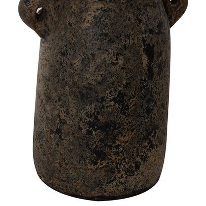 DECOR VASES 3PCS HM7710 ANTIQUE GREY TERRACOTTA