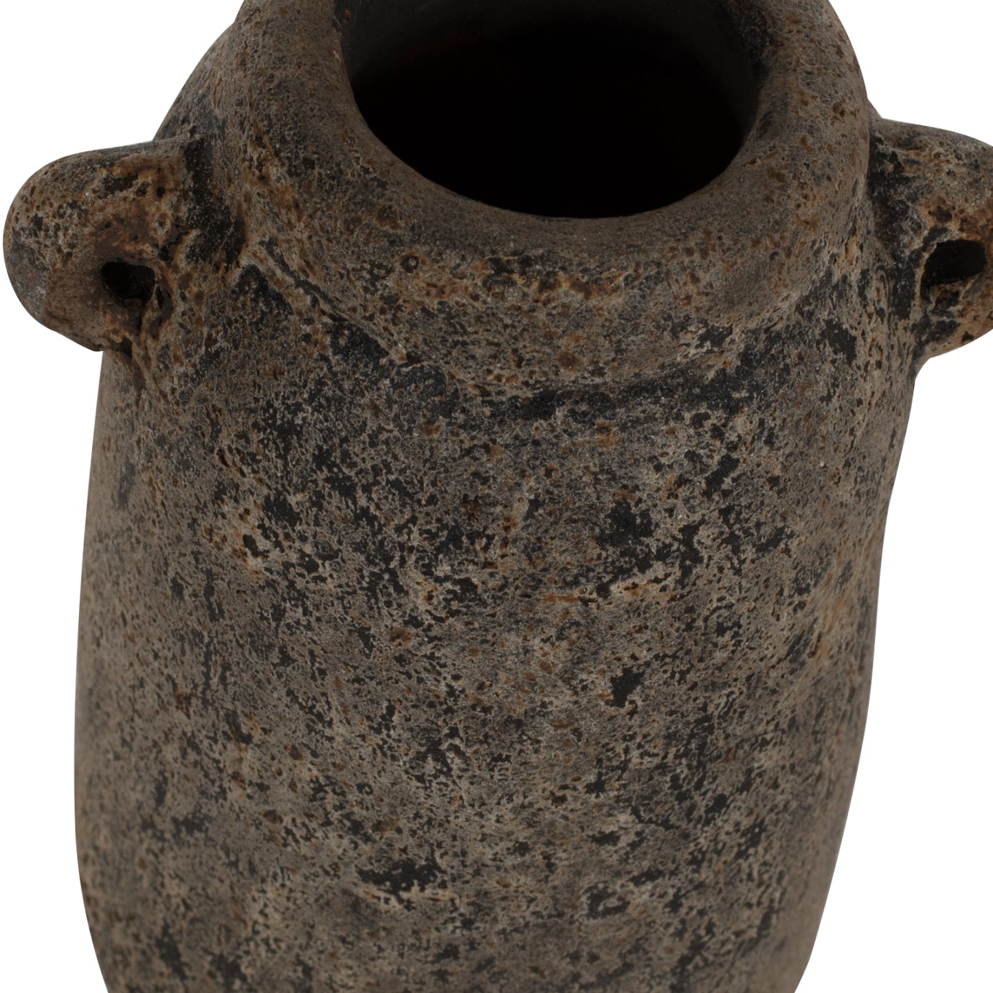 DECOR VASES 3PCS HM7710 ANTIQUE GREY TERRACOTTA