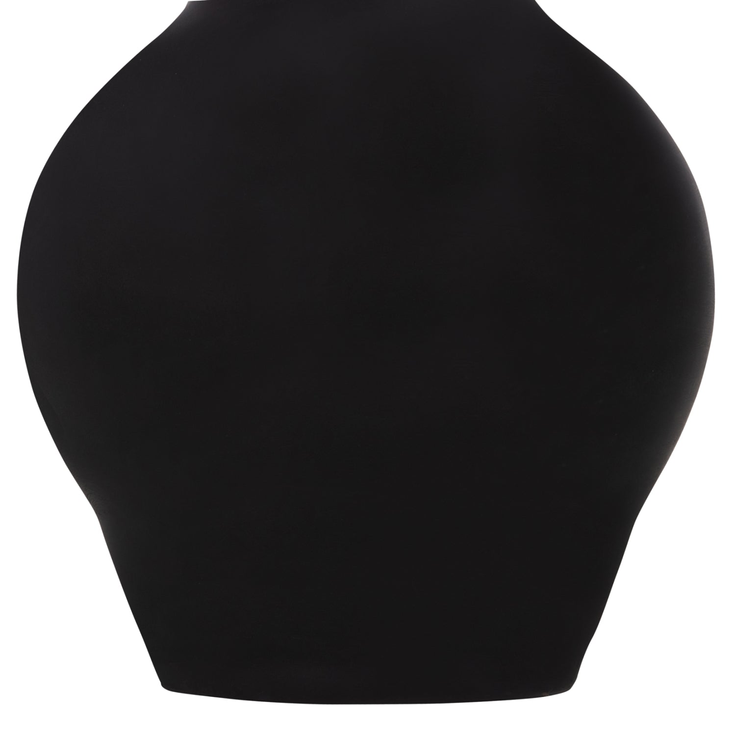 DECORATIVE FLOOR VASE NEBULA HM4660.01M FIBER CEMENT IN BLACK--TEAK WOOD Φ45x148Hcm.