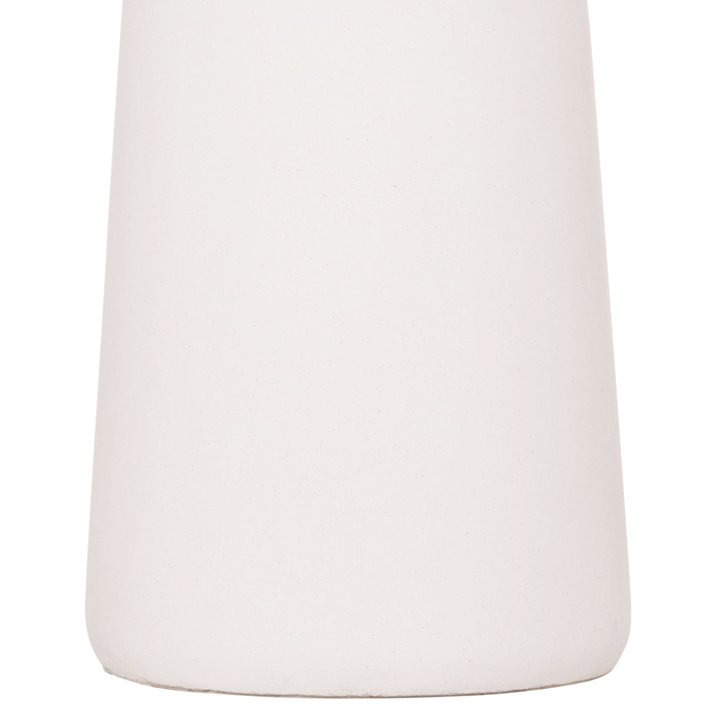 DECORATIVE FLOOR VASE NEBULA HM4660.02L FIBER CEMENT IN WHITE--TEAK WOOD Φ45x172Hcm.