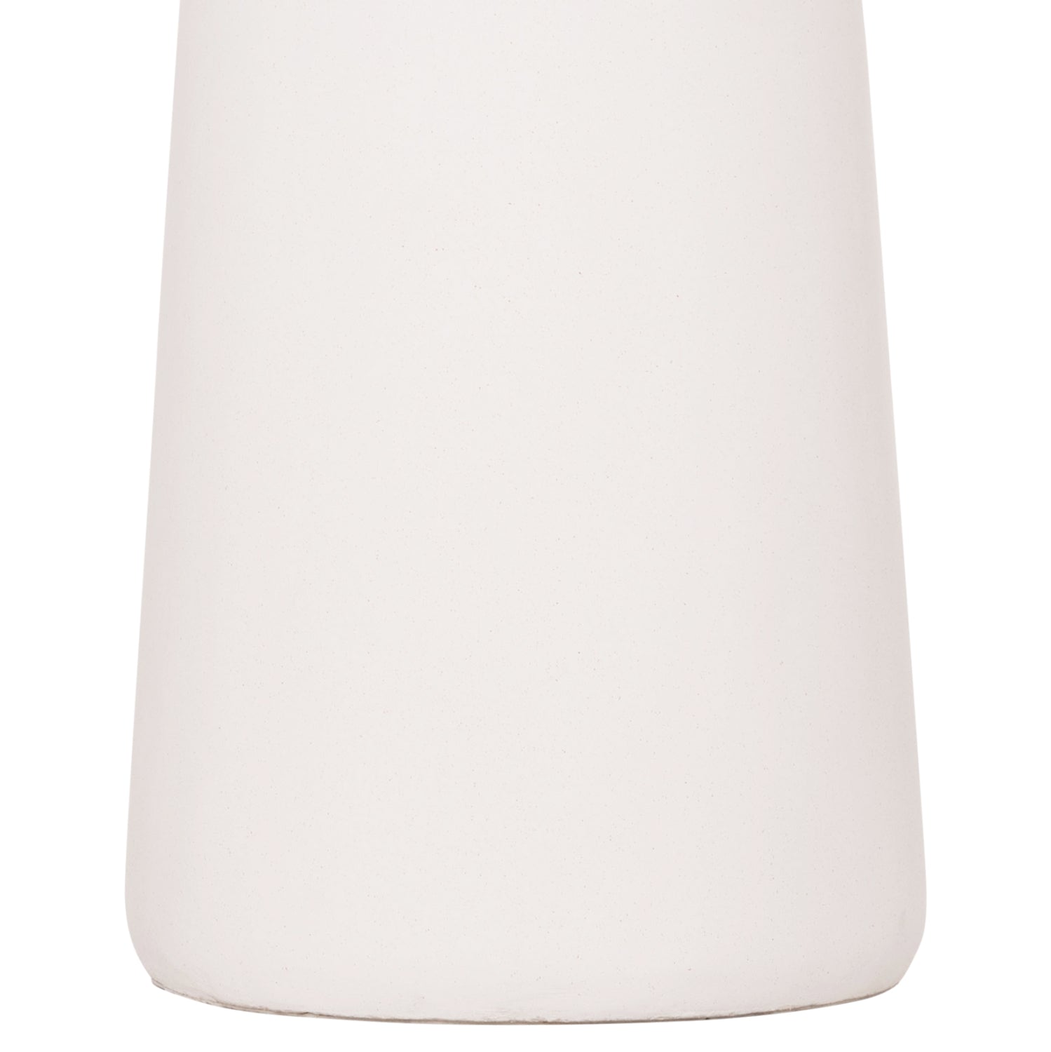 DECORATIVE FLOOR VASE NEBULA HM4660.02L FIBER CEMENT IN WHITE--TEAK WOOD Φ45x172Hcm.