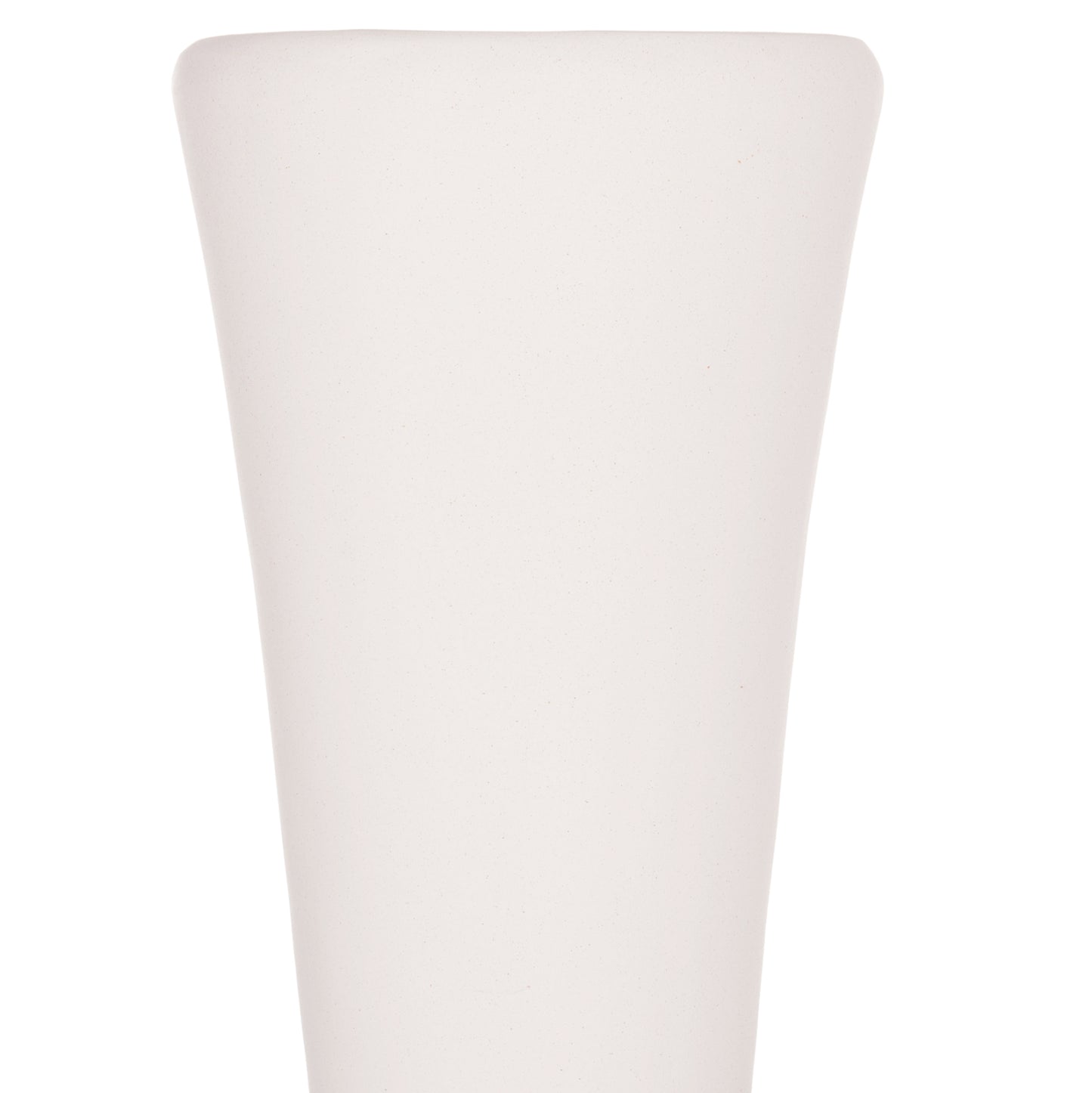 DECORATIVE FLOOR VASE NEBULA HM4660.02M FIBER CEMENT IN WHITE--TEAK WOOD Φ45x148Hcm.