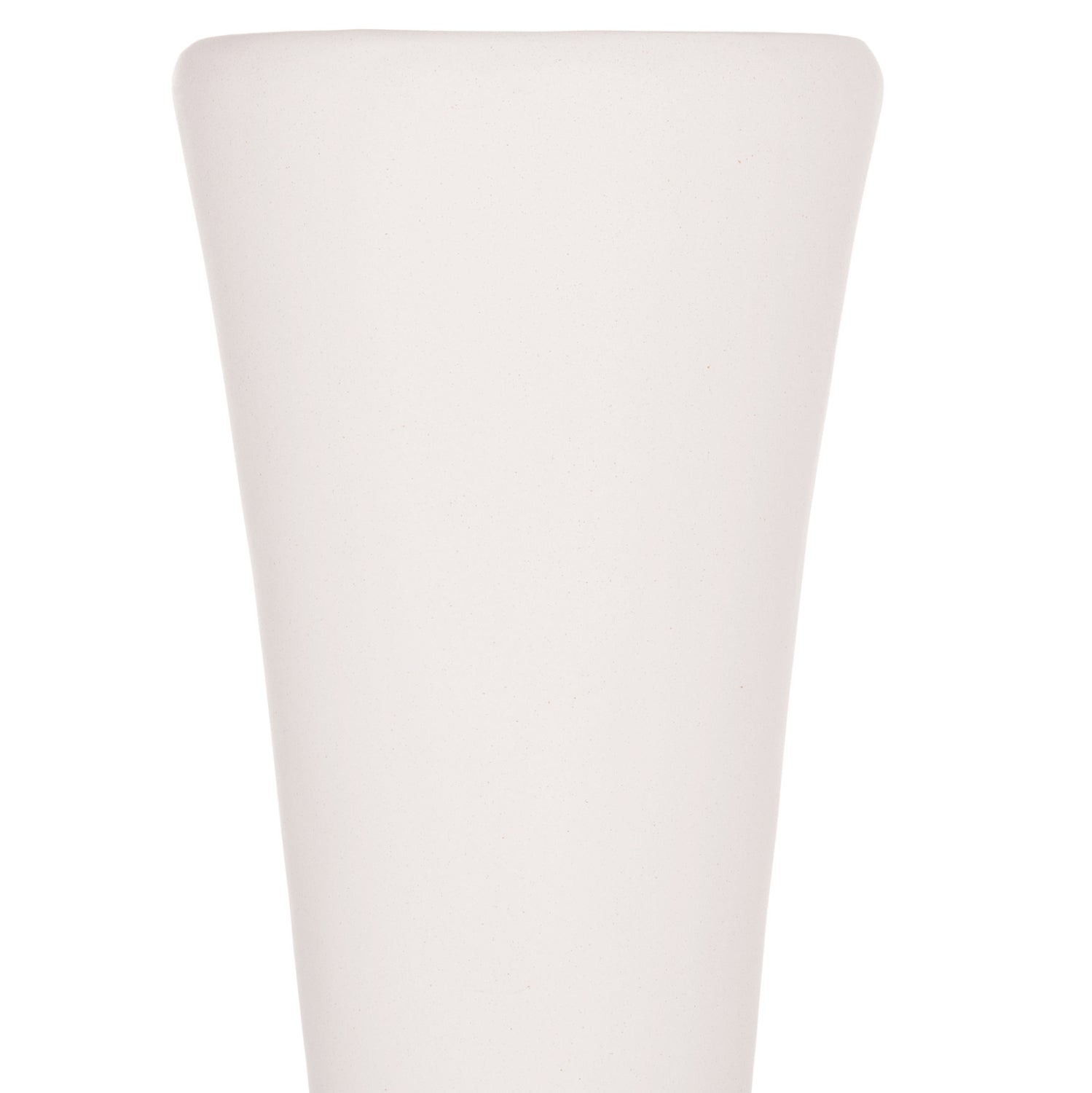 DECORATIVE FLOOR VASE NEBULA HM4660.02M FIBER CEMENT IN WHITE--TEAK WOOD Φ45x148Hcm.