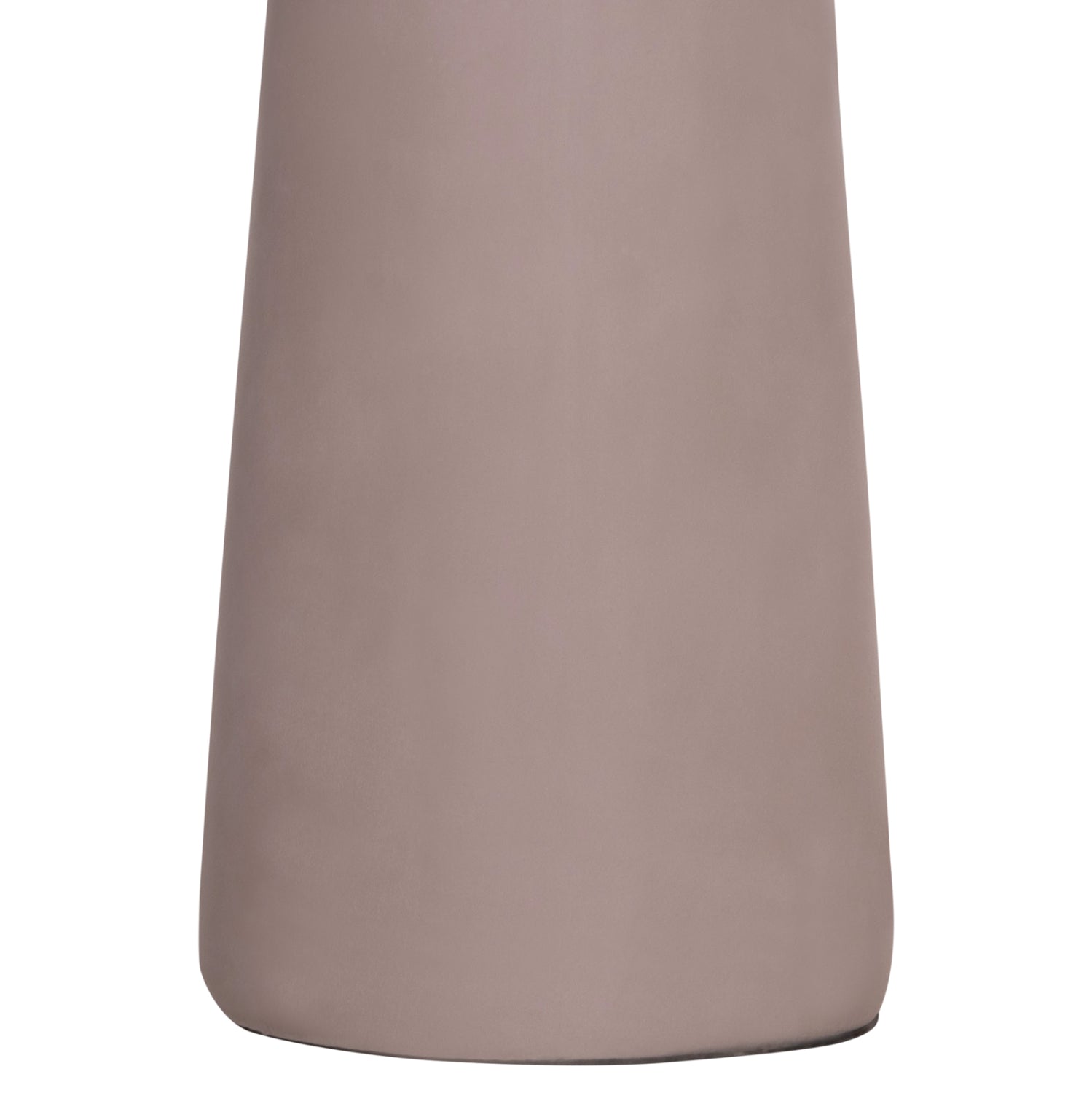 DECORATIVE FLOOR VASE NEBULA HM4660.05L FIBER CEMENT IN TAUPE--TEAK WOOD Φ45x172Hcm.