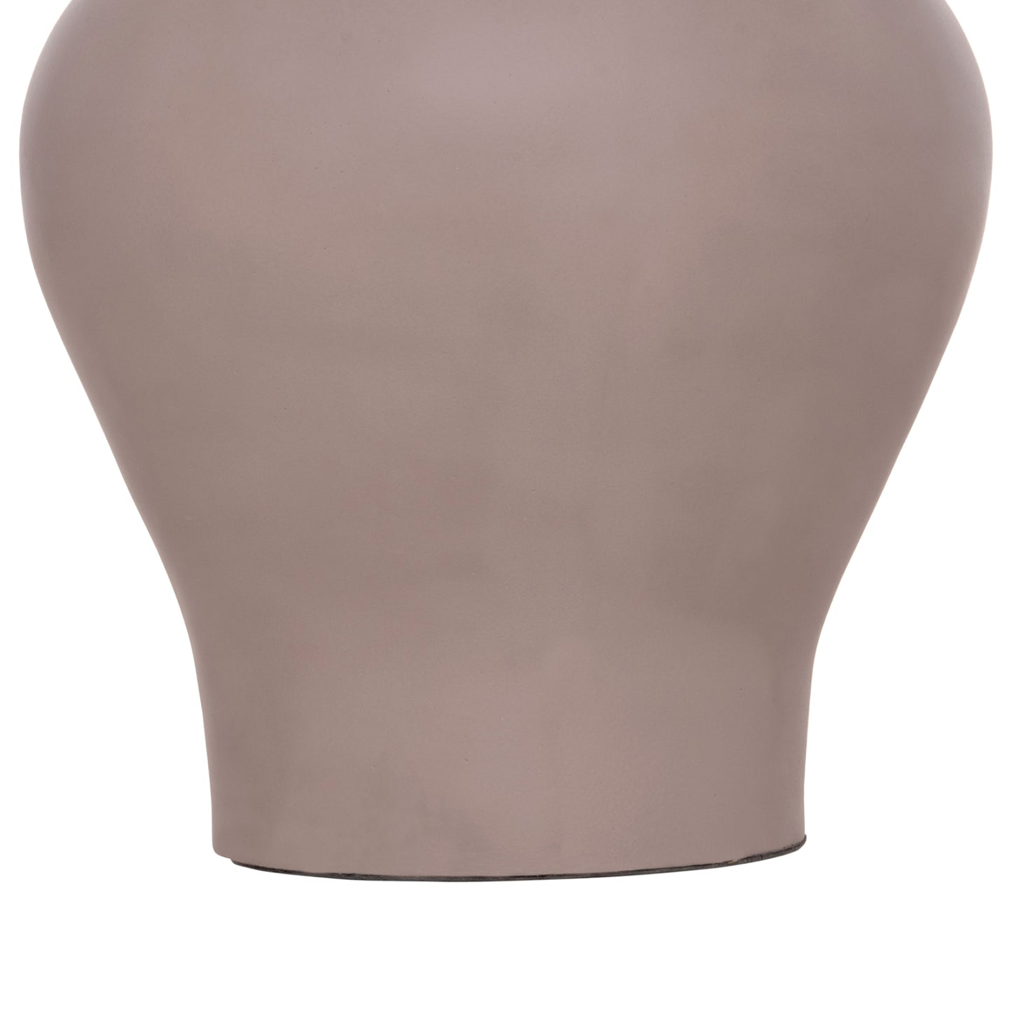 DECORATIVE FLOOR VASE NEBULA HM4660.05S FIBER CEMENT IN TAUPE--TEAK WOOD Φ45x115Hcm.