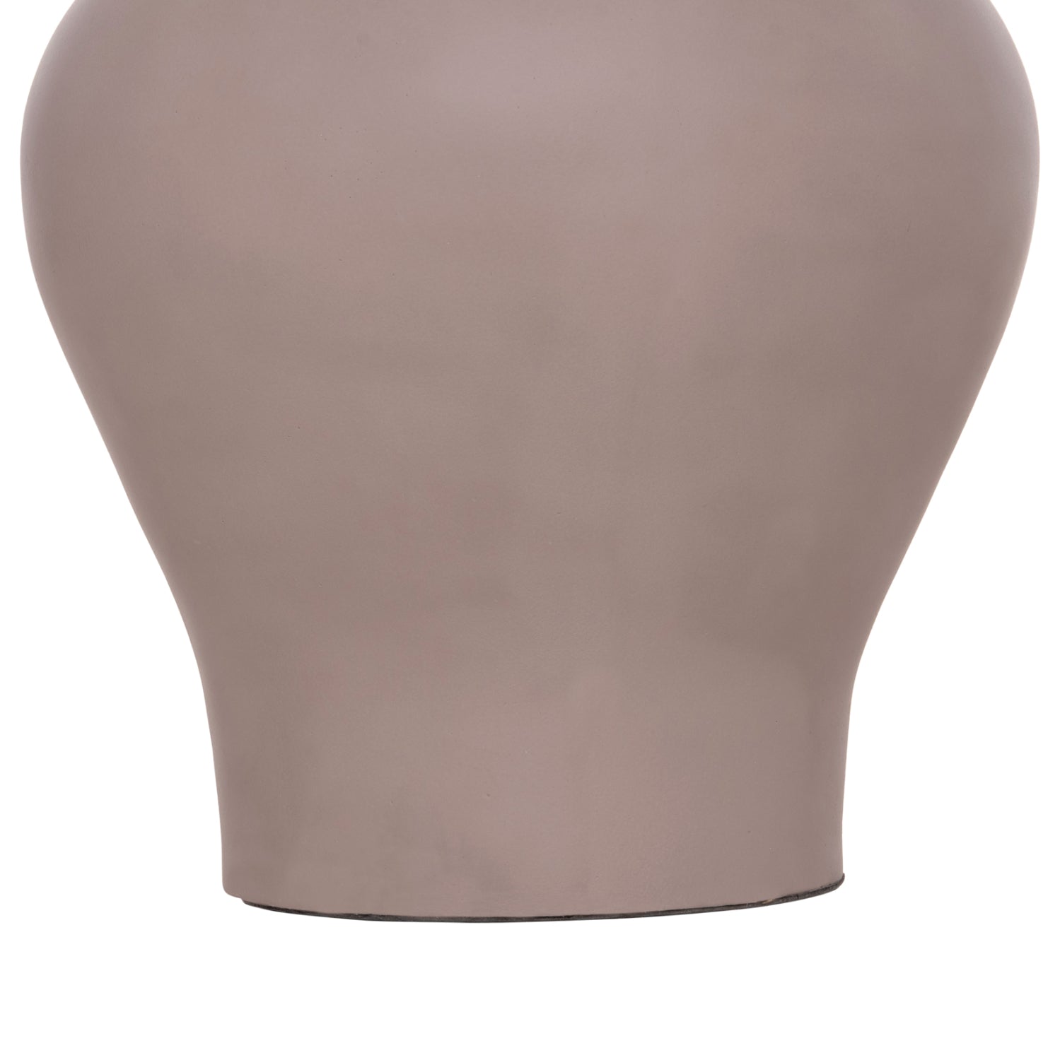 DECORATIVE FLOOR VASE NEBULA HM4660.05S FIBER CEMENT IN TAUPE--TEAK WOOD Φ45x115Hcm.