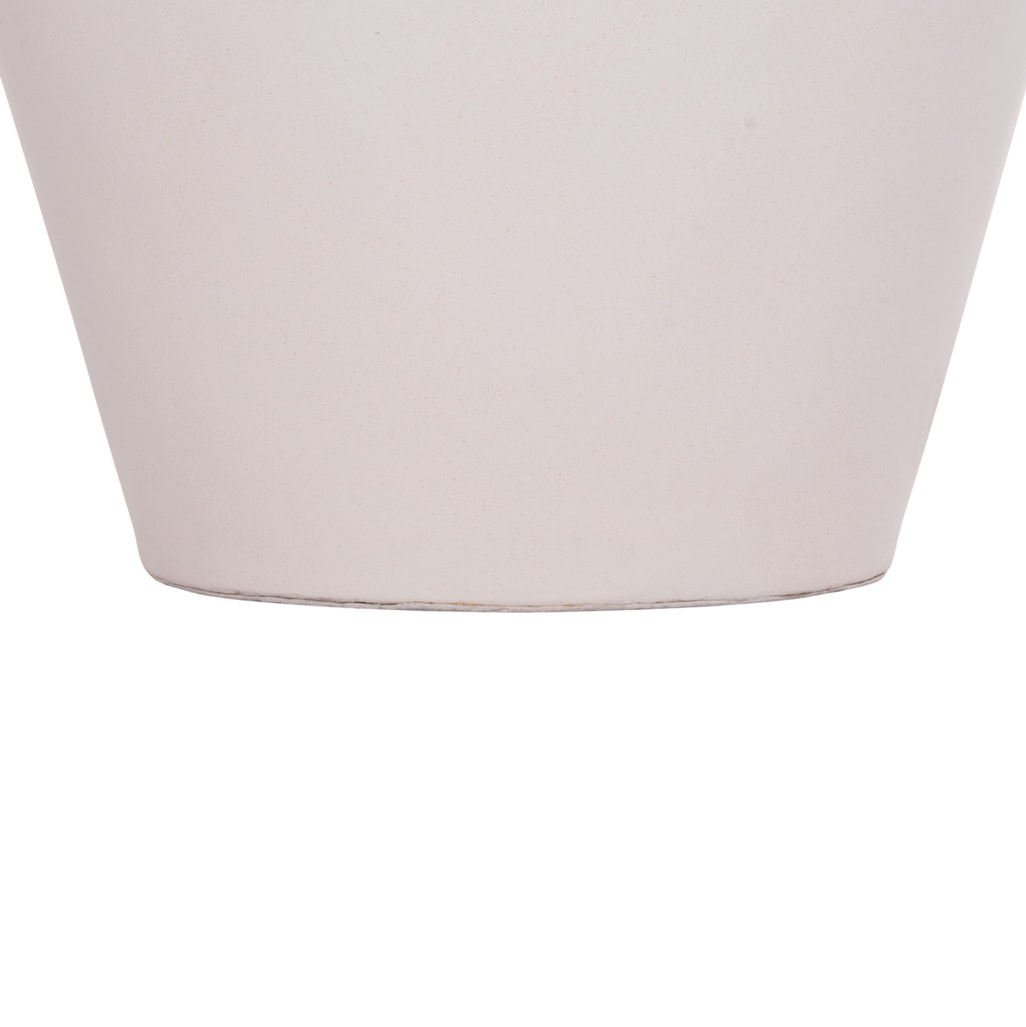 DECORATIVE FLOOR VASE NEBULA HM4661.02 FIBER CEMENT IN WHITE--TEAK WOOD Φ60x115Hcm.