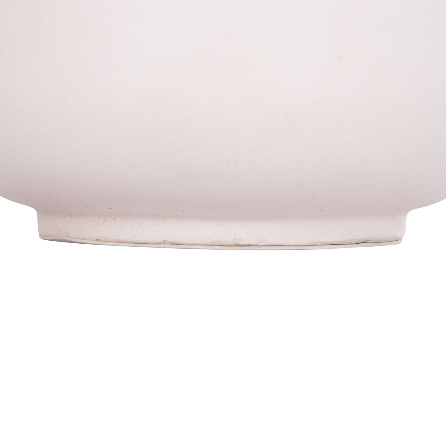DECORATIVE FLOOR VASE LINTER HM4662.02L FIBER CEMENT IN WHITE--TEAK WOOD Φ41x47Hcm.