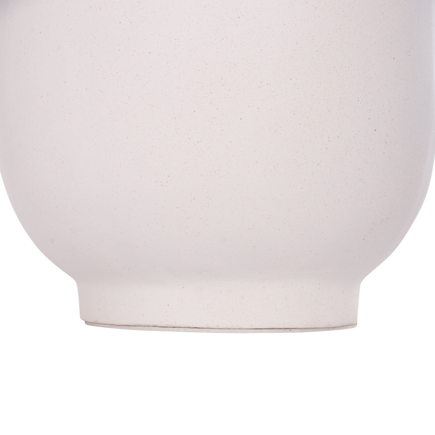 DECORATIVE FLOOR VASE LINTER HM4662.02S FIBER CEMENT IN WHITE--TEAK WOOD Φ34x60Hcm.