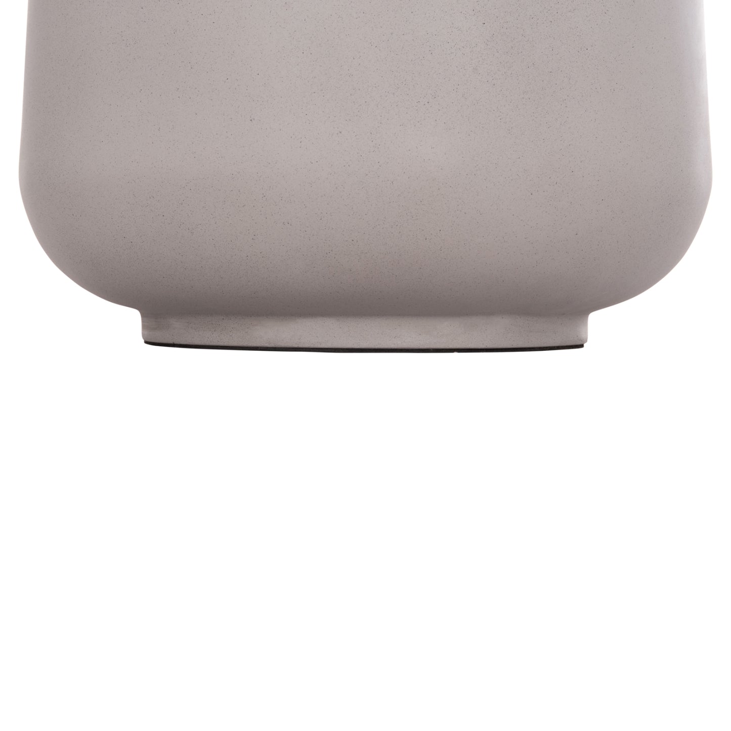 DECORATIVE FLOOR VASE LINTER HM4662.03L FIBER CEMENT IN GREY--TEAK WOOD Φ41x47Hcm.