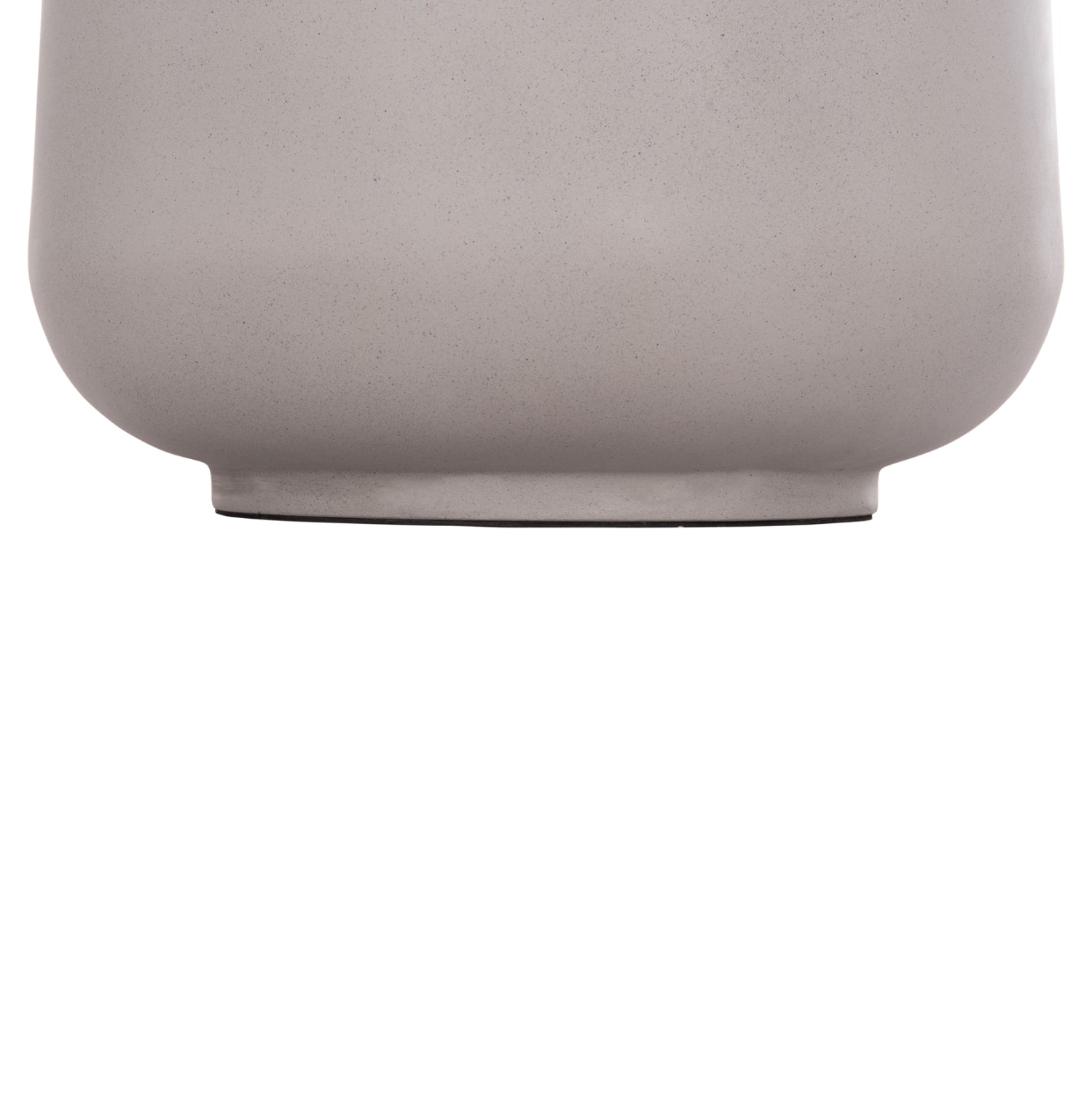 DECORATIVE FLOOR VASE LINTER HM4662.03L FIBER CEMENT IN GREY--TEAK WOOD Φ41x47Hcm.