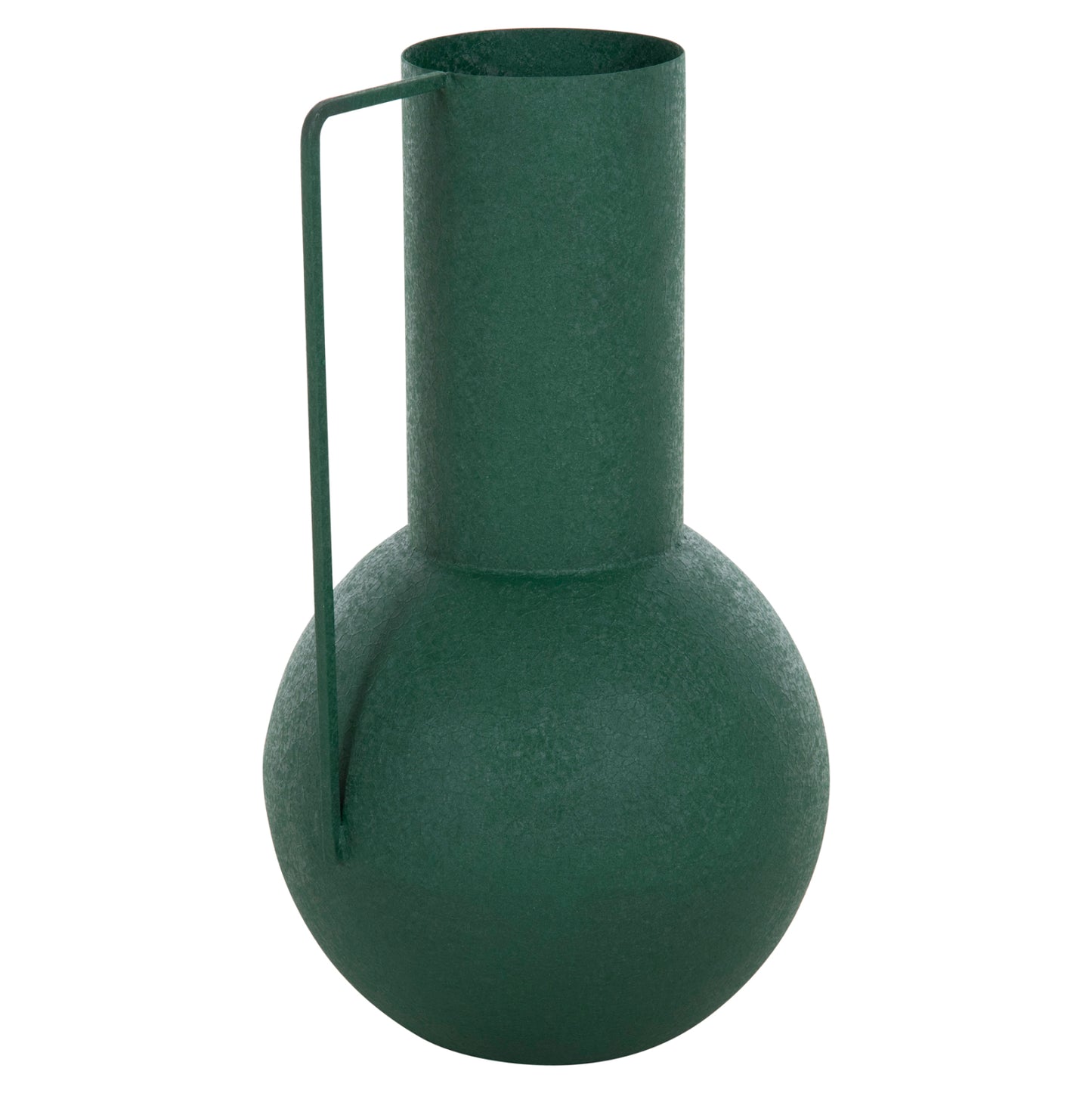 DECORATIVE VASE FLAGON HM4260.03 METAL IN GREEN Φ26x45Hcm.