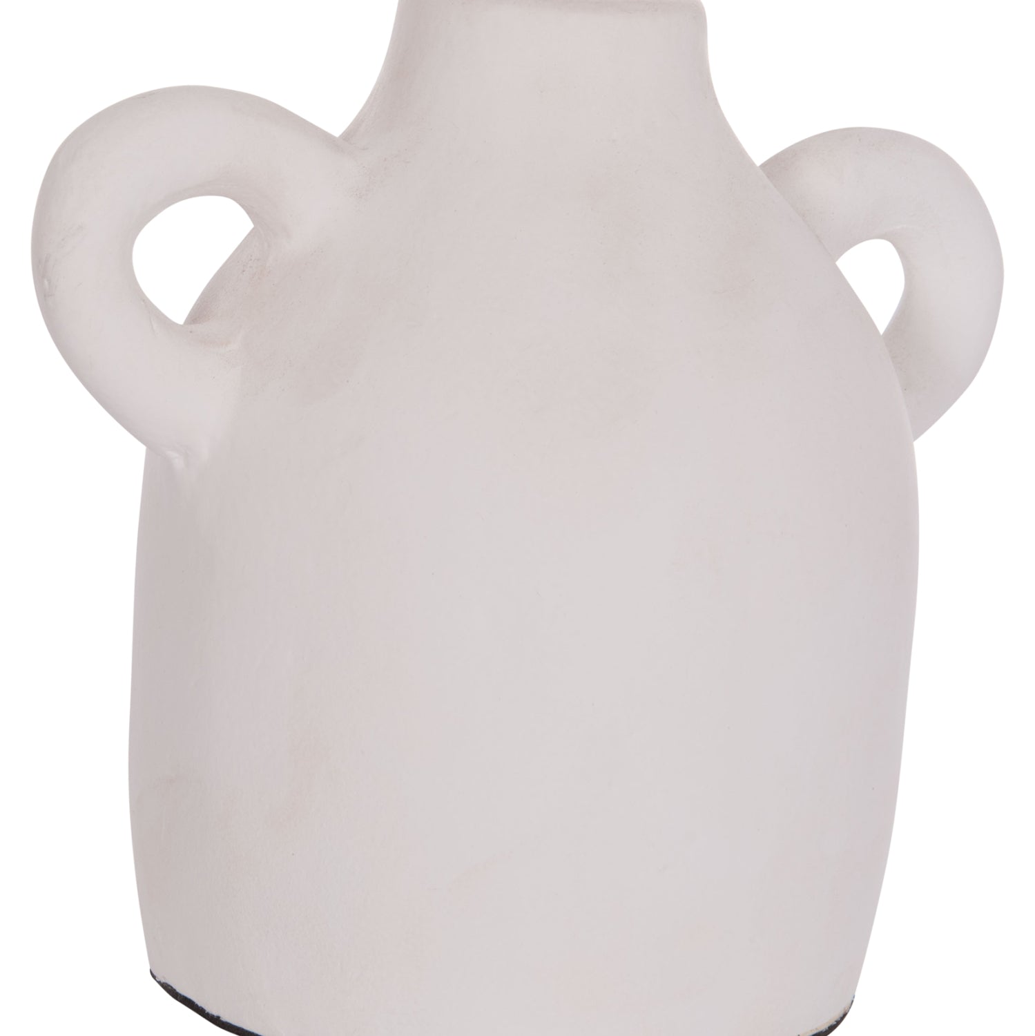 DECORATIVE VASE SERIES CLAYVON HM4407 TERRACOTTA IN WHITE COLOR 20x12x19Hcm.