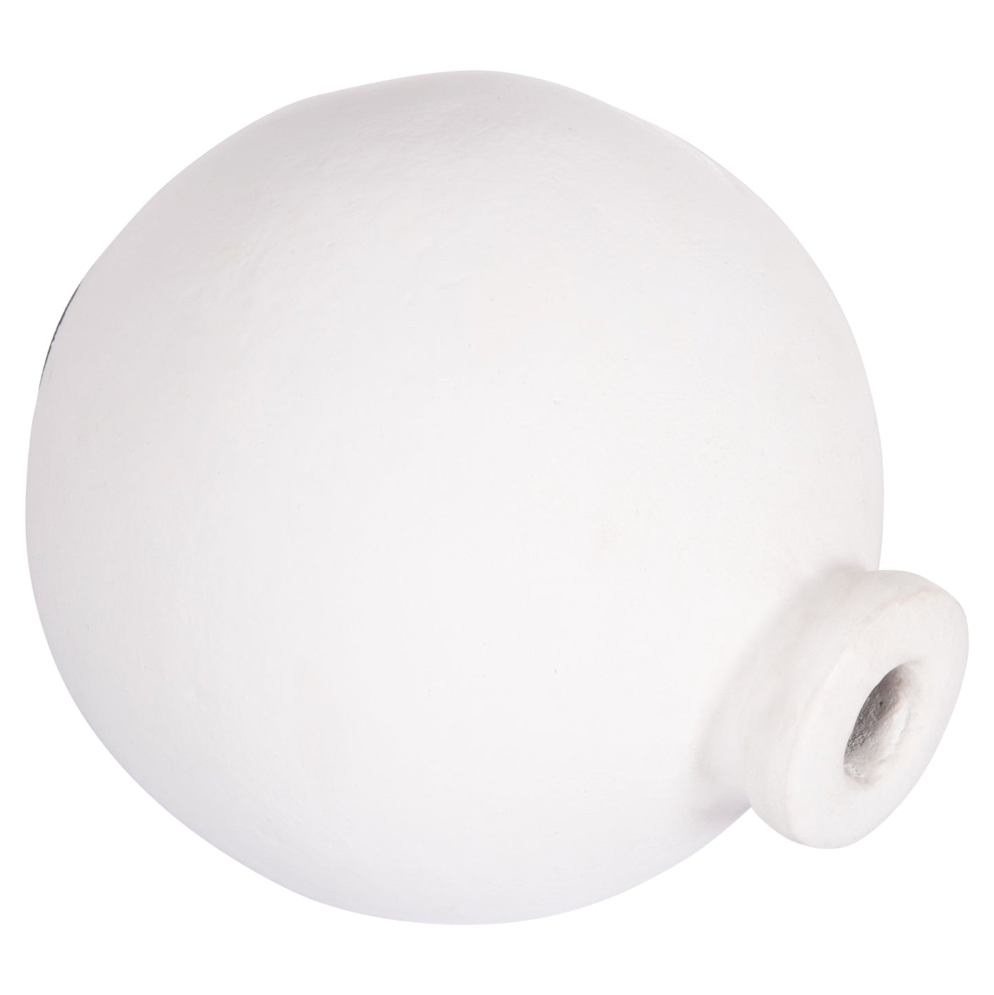 DECORATIVE VASE SERIES CLAYVON HM4410 TERRACOTTA IN WHITE COLOR 18x18x20Hcm.