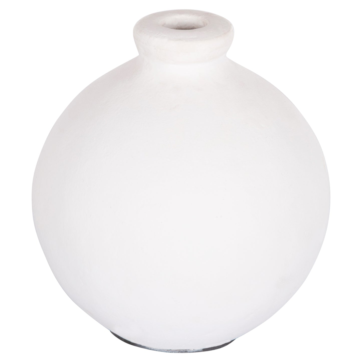 DECORATIVE VASE SERIES CLAYVON HM4410 TERRACOTTA IN WHITE COLOR 18x18x20Hcm.