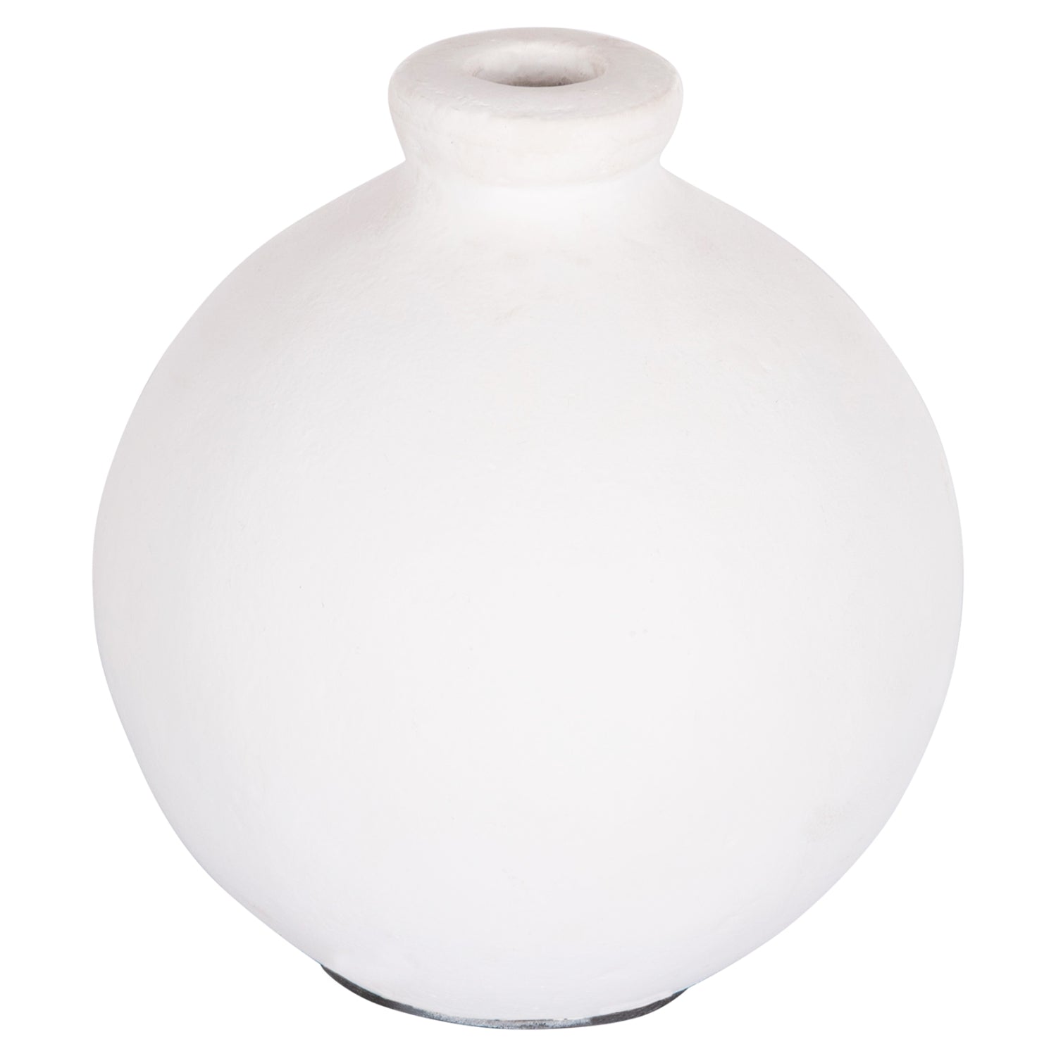 DECORATIVE VASE SERIES CLAYVON HM4410 TERRACOTTA IN WHITE COLOR 18x18x20Hcm.