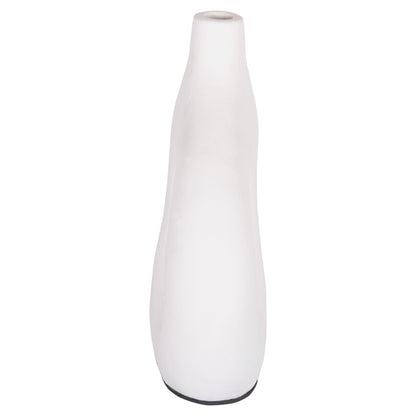 DECORATIVE VASE SERIES CLAYVON HM4413 TERRACOTTA IN WHITE COLOR 23.5x8x24.5Hcm.