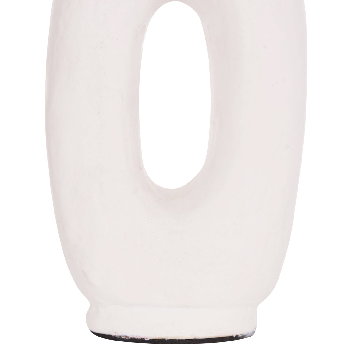 DECORATIVE VASE SERIES CLAYVON HM4409 TERRACOTTA IN WHITE COLOR 10x5x21Hcm.
