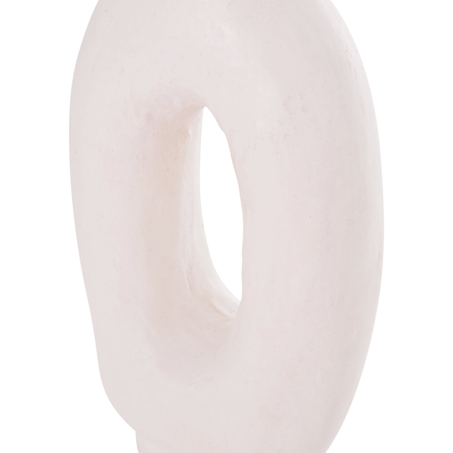 DECORATIVE VASE SERIES CLAYVON HM4409 TERRACOTTA IN WHITE COLOR 10x5x21Hcm.